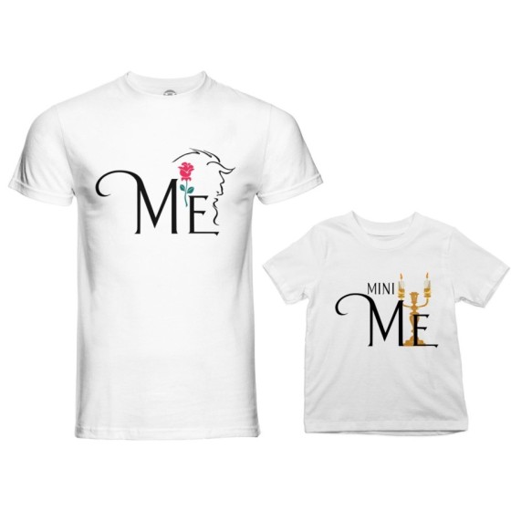 Coordinato t-shirt padre figlio me la bestia mini lumière Per il papà 2
