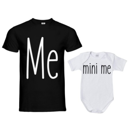 Coordinato t-shirt e body neonato padre figlio me mini me Per il papà