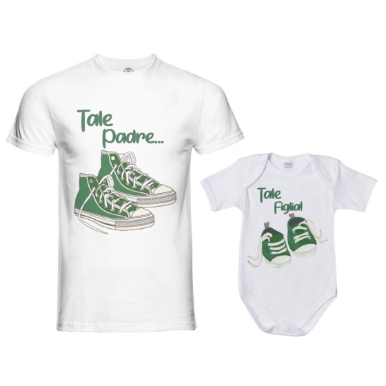 Coordinato t-shirt e body neonato padre figlio tale padre tale figlio tale figlia all star Per il papà 2
