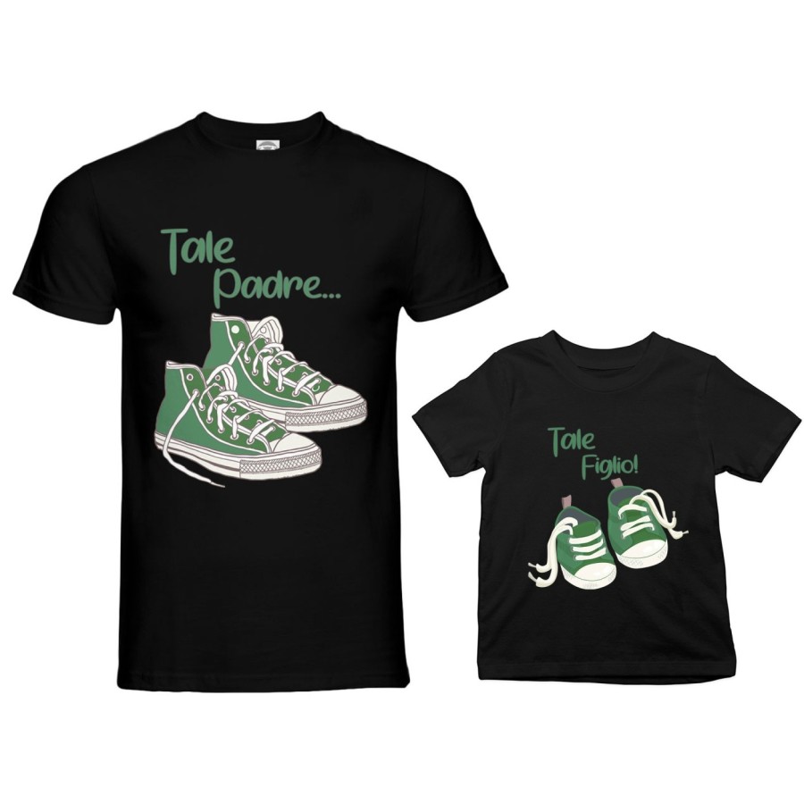 Coordinato t-shirt e body neonato padre figlio tale padre tale figlio tale figlia all star Per il papà