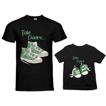 Coordinato t-shirt e body neonato padre figlio tale padre tale figlio tale figlia all star Per il papà