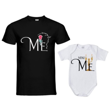 Coordinato t-shirt e body neonato padre figlio me la...