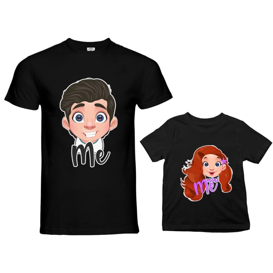 Coordinato t-shirt e body neonato padre figlia me erik mini ariel Per il papà
