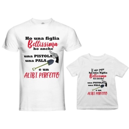 Coordinato t-shirt e body neonato padre figlio ho un figlio bellissimo una figlia bellissima Per il papà