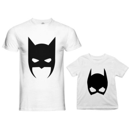Coordinato t-shirt e body neonato padre figlia batdad baby catwoman Per il papà