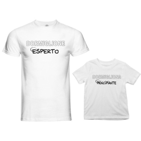 Coordinato t-shirt body padre figlio dormiglione esperto dormigliona dormiglione principiante Per il papà