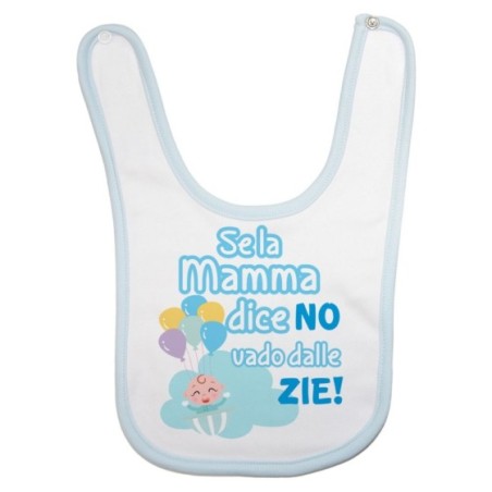 Bavaglino neonato personalizzabile nome se la mamma dice...