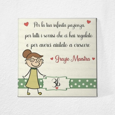 Quadro in tela personalizzato con nome e classe per la...