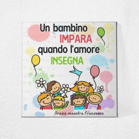 Quadro in tela personalizzato, stampa su tela, con nome...