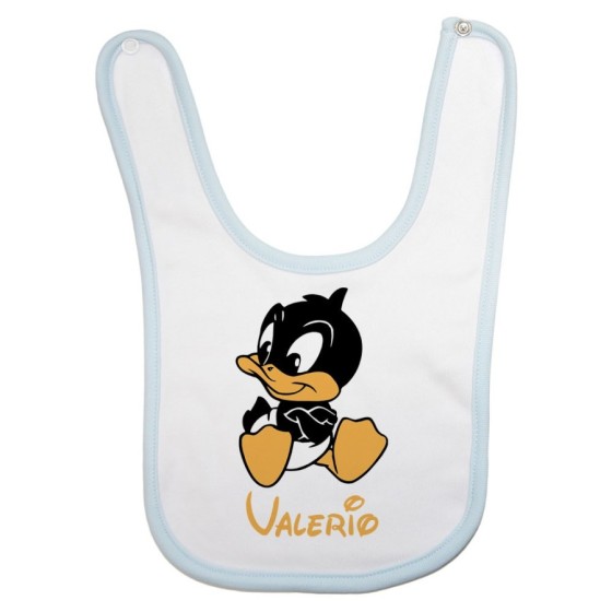 Bavaglino neonato personalizzato con nome baby duffy Cartoon