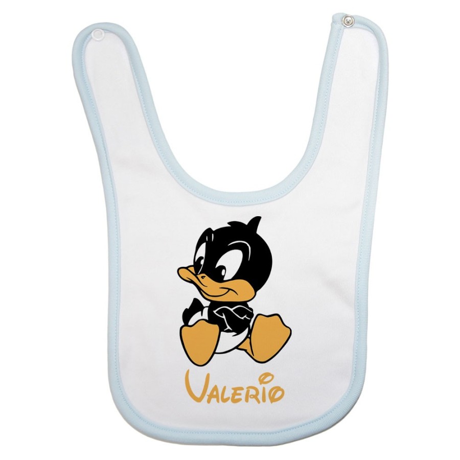 Bavaglino neonato personalizzato con nome baby duffy Cartoon