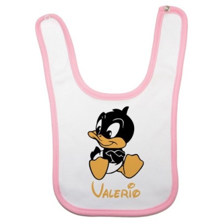 Bavaglino neonato personalizzato con nome baby duffy Cartoon