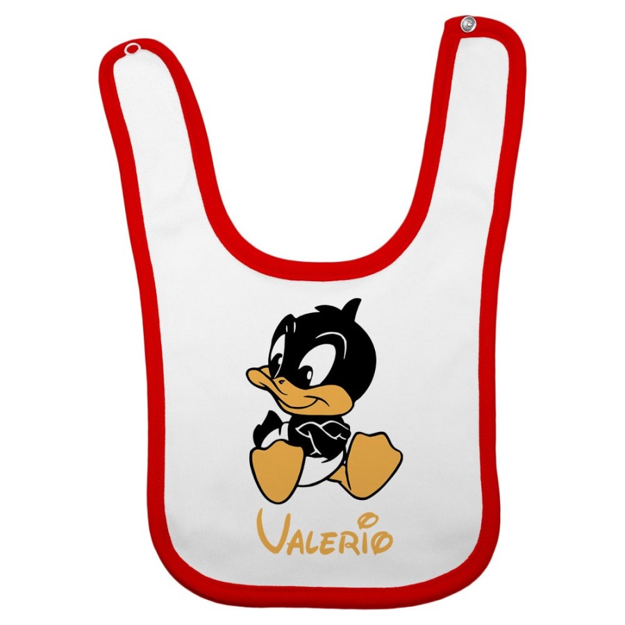 Bavaglino neonato personalizzato con nome baby duffy Cartoon