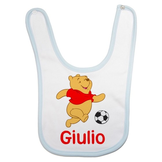 Bavaglino neonato personalizzato con nome winnie con il pallone Cartoon