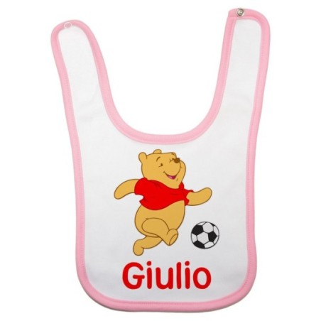 Bavaglino neonato personalizzato con nome winnie con il pallone Cartoon