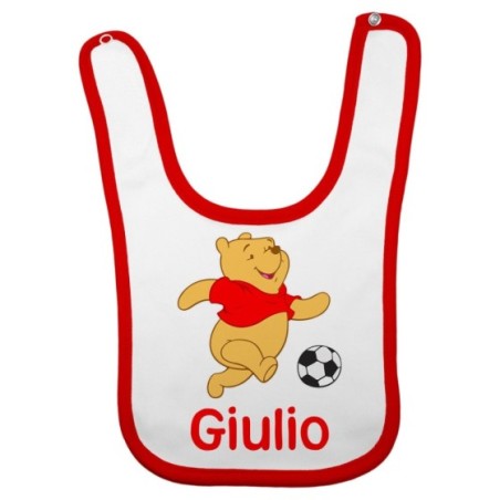 Bavaglino neonato personalizzato con nome winnie con il pallone Cartoon