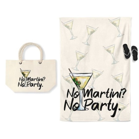 Coordinato telo e borsa mare personalizzabile con nome no...
