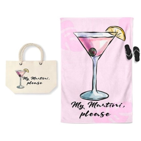 Coordinato telo e borsa mare personalizzabile con nome my...
