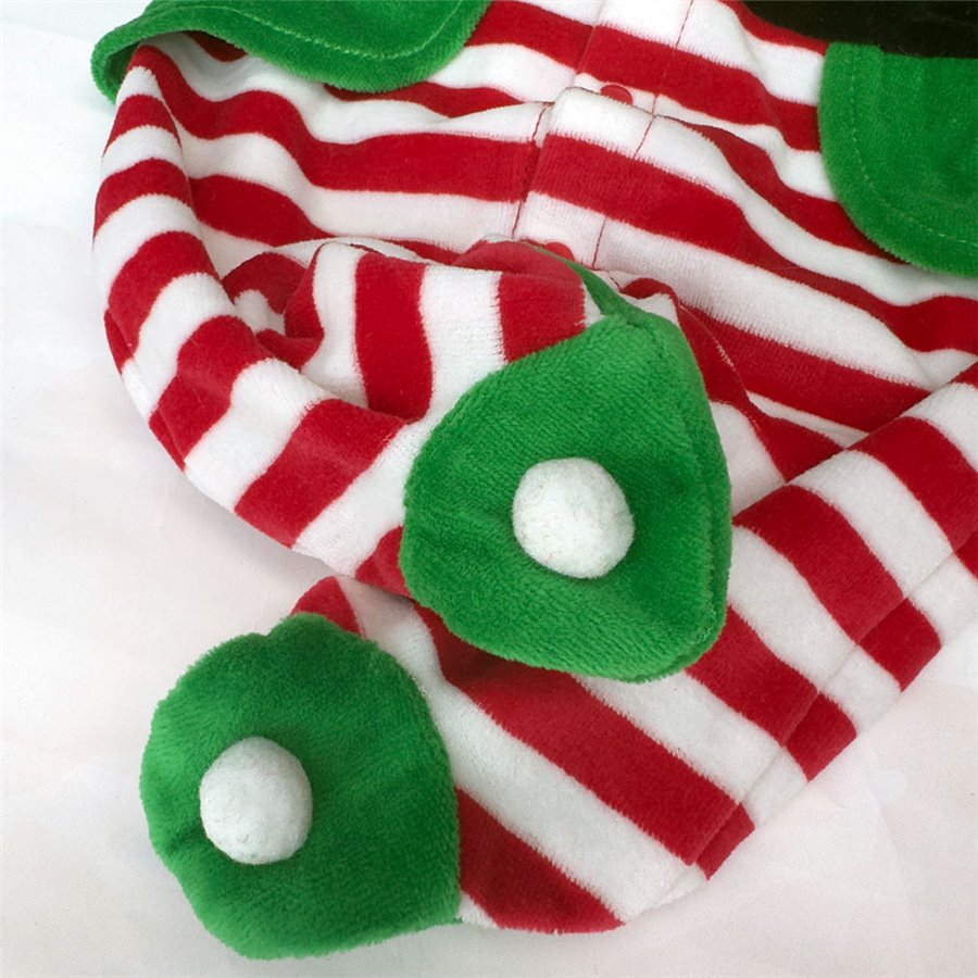 Vestito elfo neonato di Natale personalizzato con nome