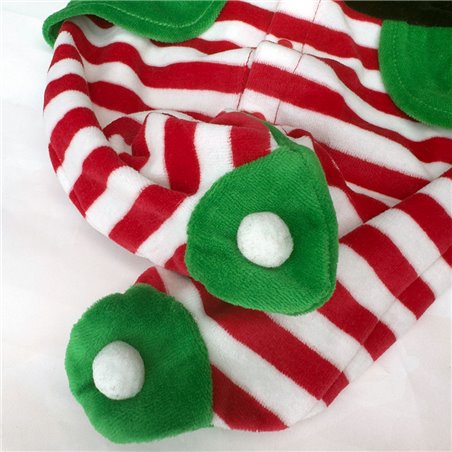 Vestito elfo neonato di Natale personalizzato con nome