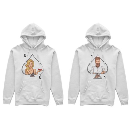 Coppia di felpe personalizzabili con nome k and q