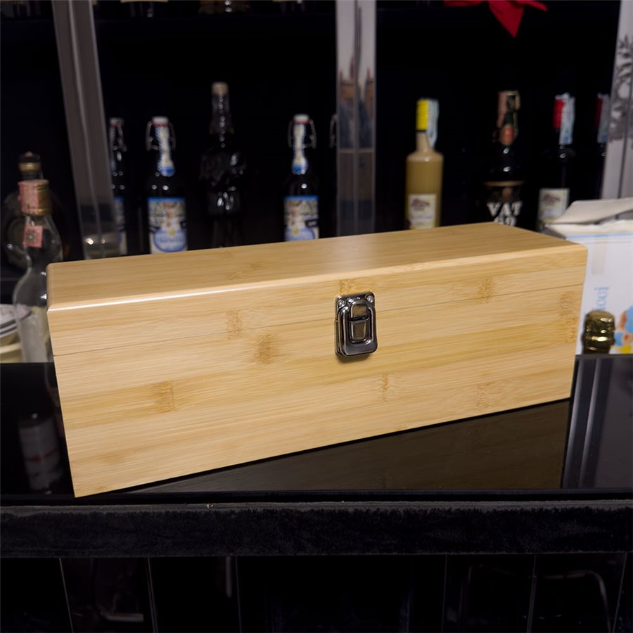 Scatola porta bottiglie di vino personalizzata con incisione