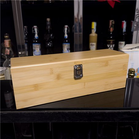 Scatola porta bottiglie di vino personalizzata con incisione
