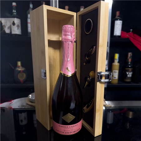 Scatola porta bottiglie di vino personalizzata con incisione