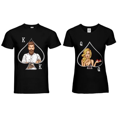 Coppia di maglie personalizzabili con nome k and q