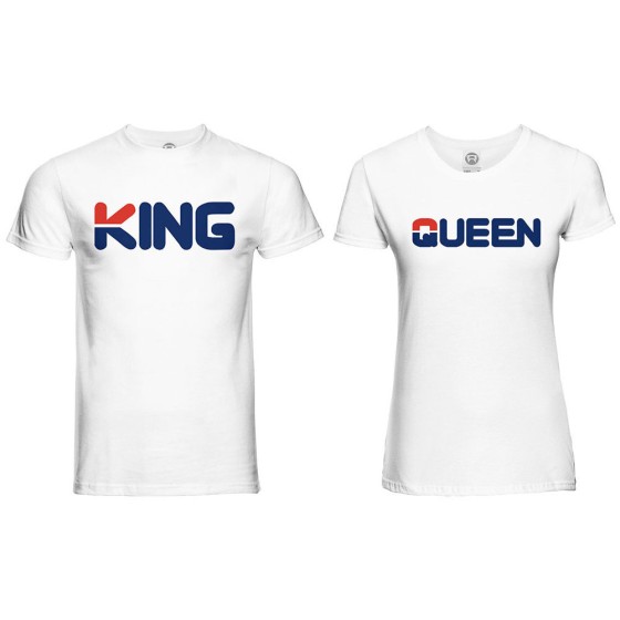 Coppia di maglie personalizzabili con nome king e queen fila 2
