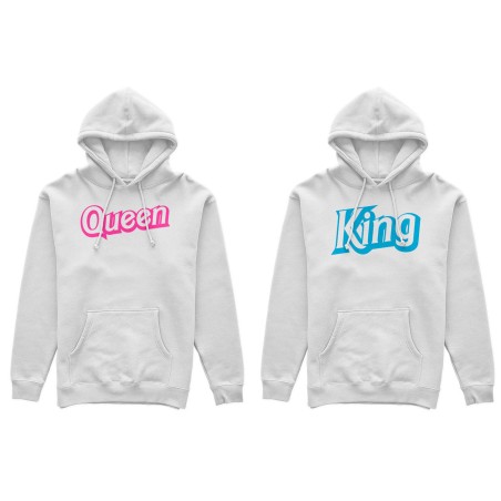 Coppia di felpe personalizzabili con nomi king ken e...