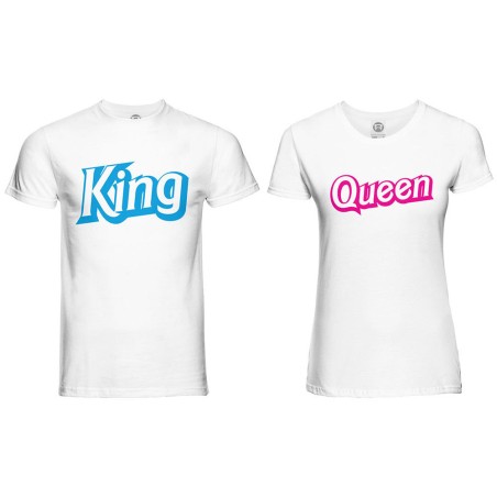 Coppia di maglie personalizzabili con nomi king ken e...