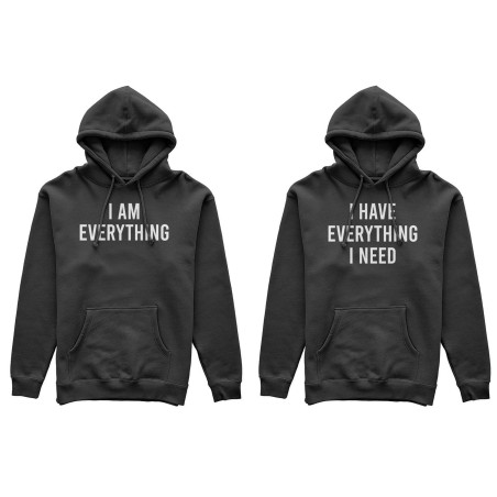 Coppia di felpe personalizzabili con nomi i have...