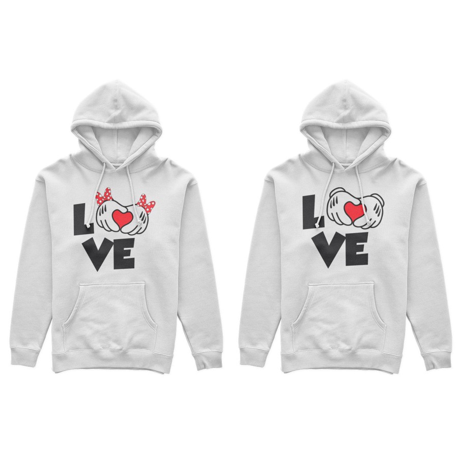 Coppia di felpe personalizzabili con nomi love
