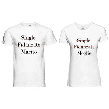 Coppia di maglie personalizzabili con nomi single...