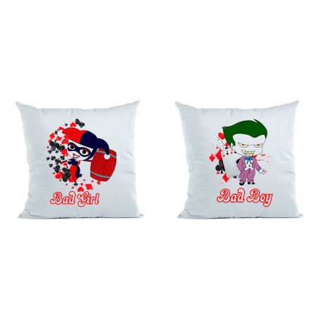 Coppia di cuscini personalizzabili con nomi harley quinn...