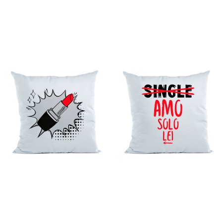 Coppia di cuscini personalizzabili con nomi single amo...