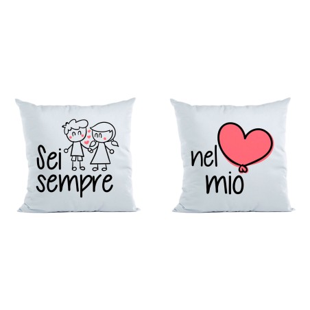 Coppia di cuscini personalizzabili con nomi sei sempre...