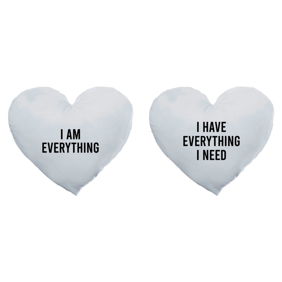 Coppia di cuscini personalizzabili con nomi i have everything i need i am everything