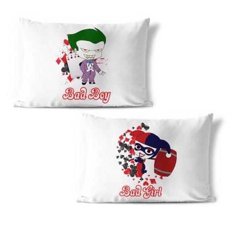 Coppia di federe personalizzabili con nomi harley quinn...