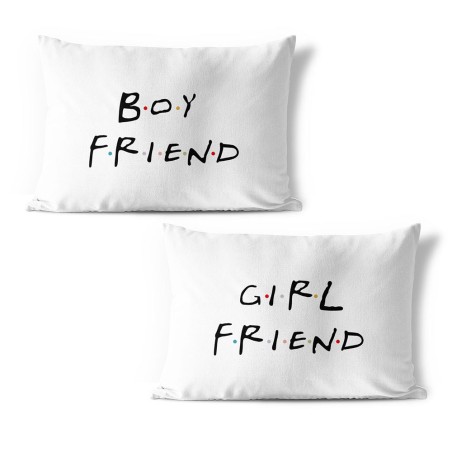 Coppia di federe personalizzabili con nomi girl friend...
