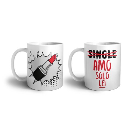 Coppia di tazze personalizzabili con nomi single amo solo...