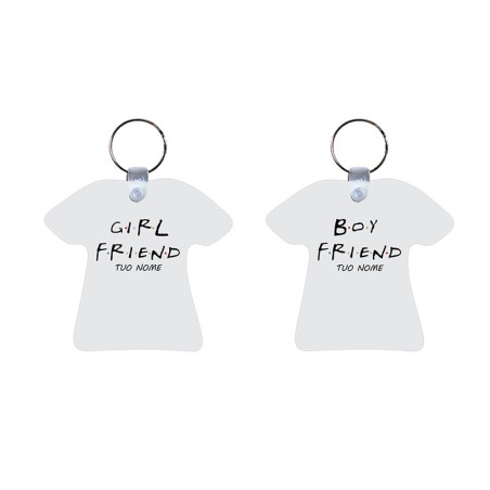 Coppia di portachiavi personalizzabili con nomi girl...