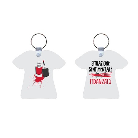 Coppia di portachiavi personalizzabili con nomi situazione sentimentale fidanzato
