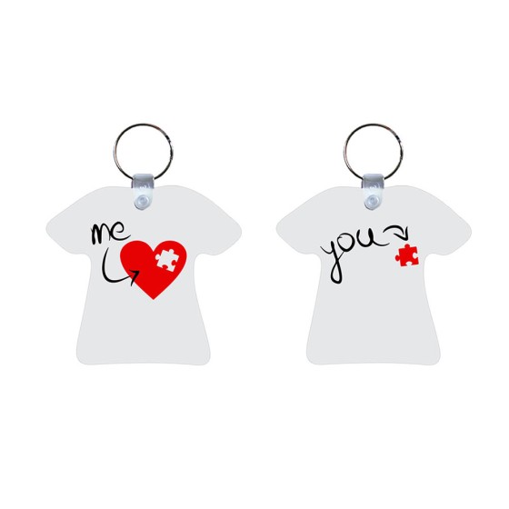 Coppia di portachiavi personalizzabili con nomi u're my heart 2