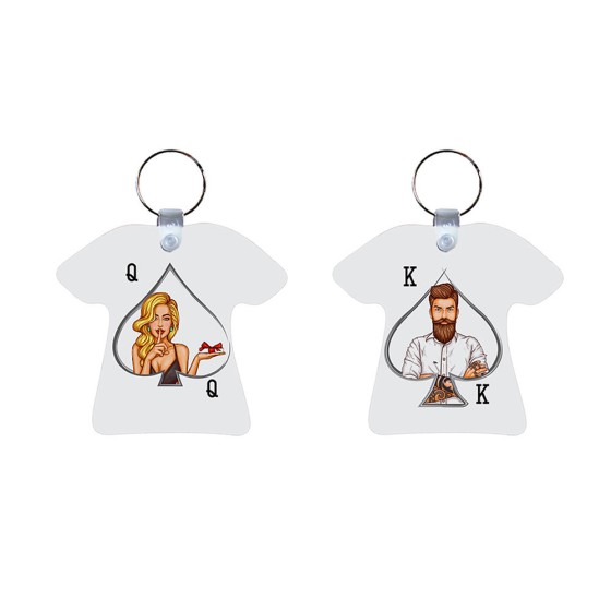 Coppia di portachiavi personalizzabili con nome k and q  2