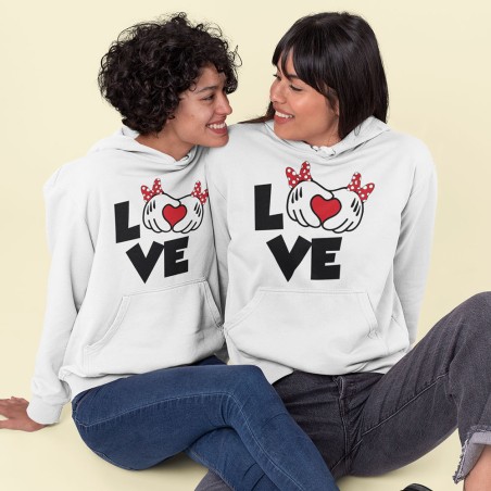 Coppia di felpe personalizzabili con nomi love