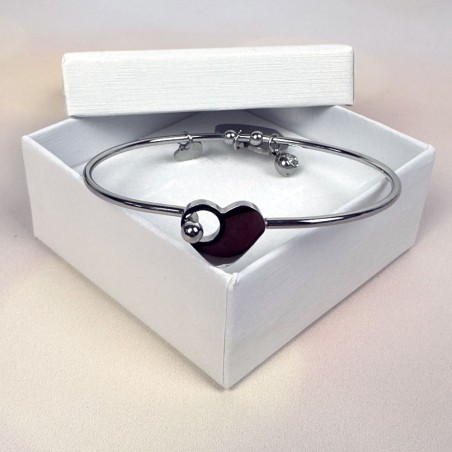 Bracciale donna personalizzato acciaio inox con pendenti