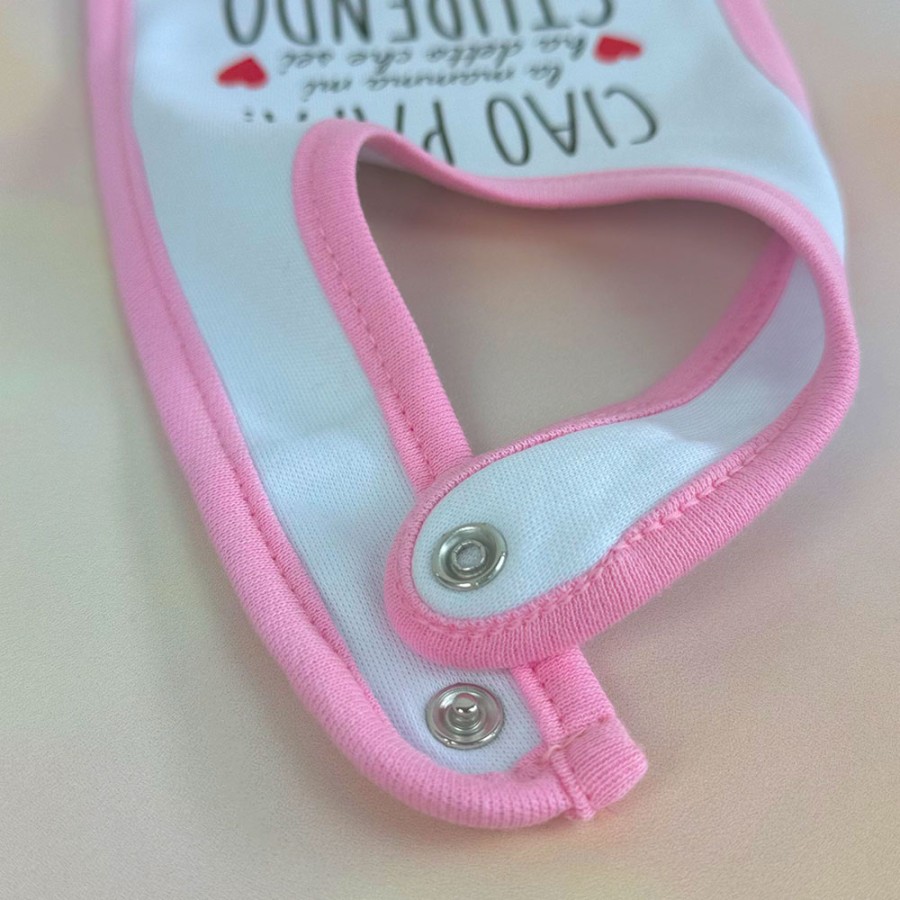 Bavaglino neonato ciao papà mamma mi ha detto che sei stupendo e che sarai un papà fantastico