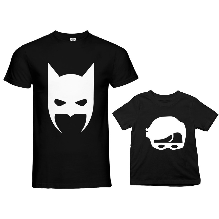 Coordinato t-shirt padre figlia batdad baby catwoman